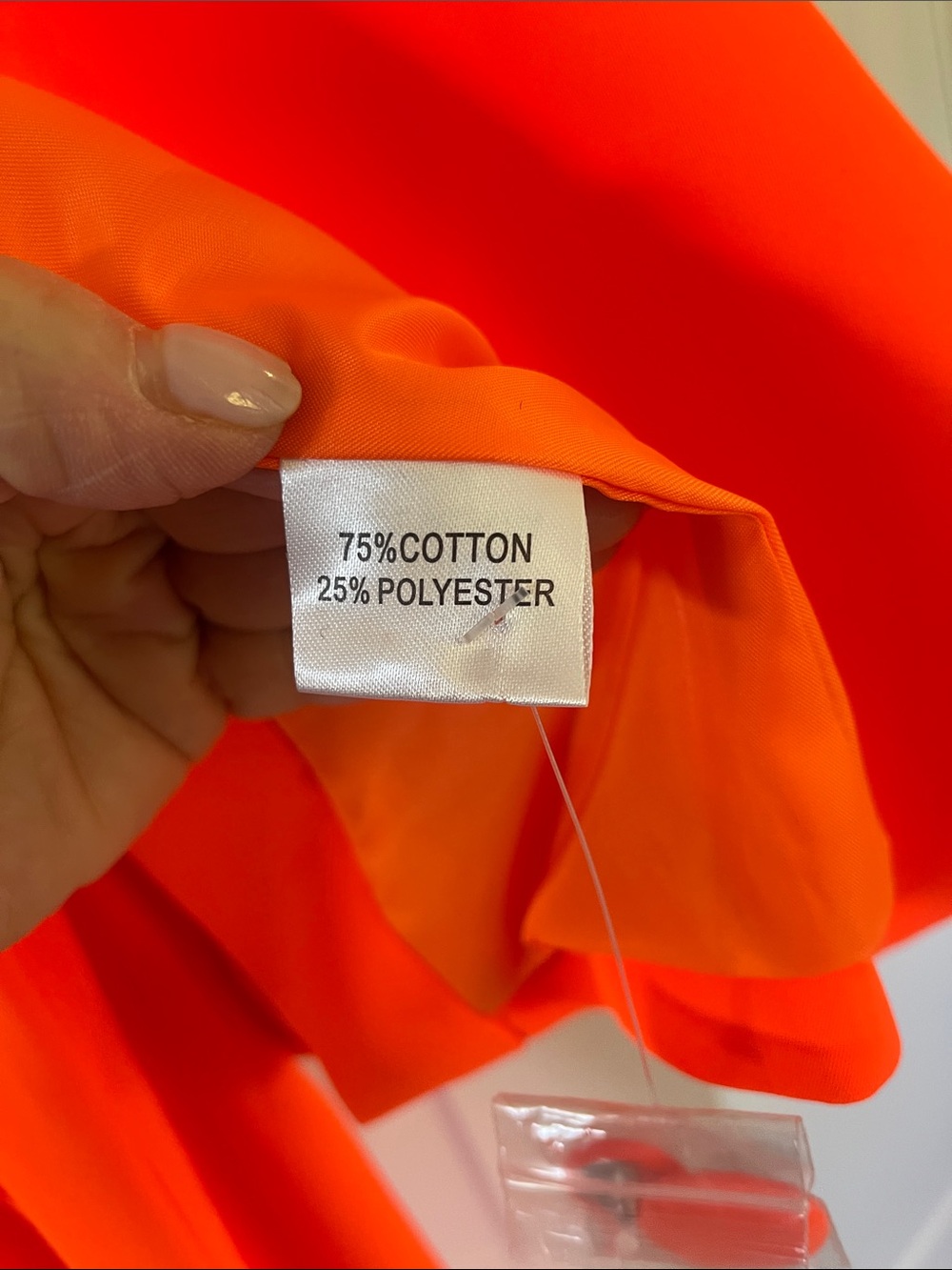 Women's Double-Breasted Pantsuit in Bright Orange - Picture 5 of 5